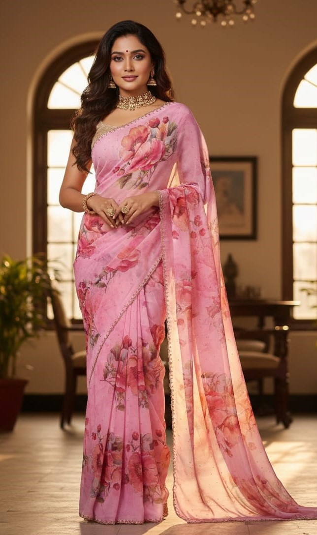 Kardana-work Pure Chiffon